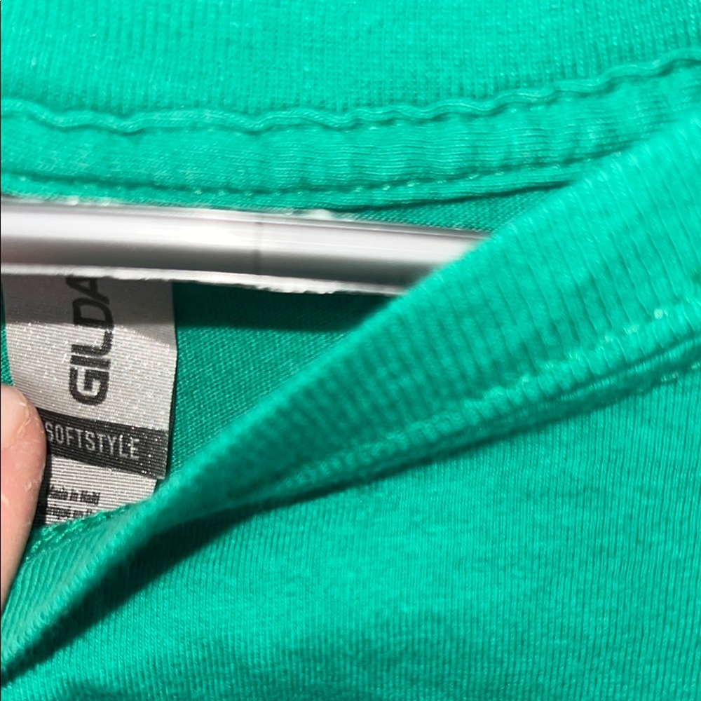 Gildan Green Short Sleeve Tee - Just a Girl Who Loves Dogs - Picture 4 of 5